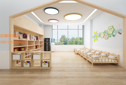 同心培华幼儿园设计装修效果图方案|同心幼儿园设计装修公司