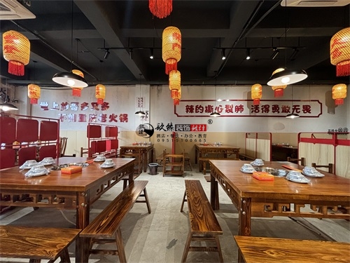 同心火锅店装修设计项目|镹臻设计