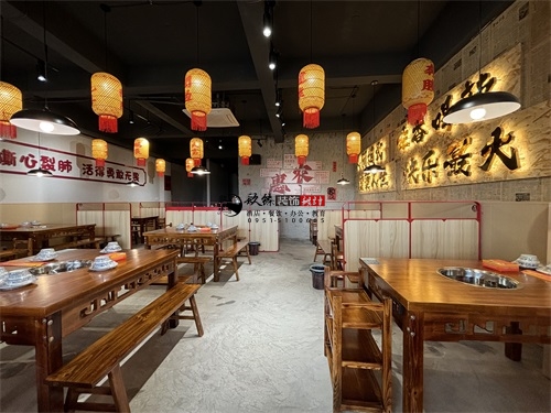 同心火锅店装修设计项目|镹臻设计