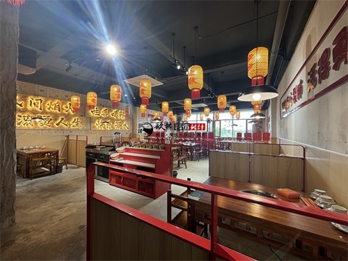 同心火锅店装修设计项目|镹臻设计