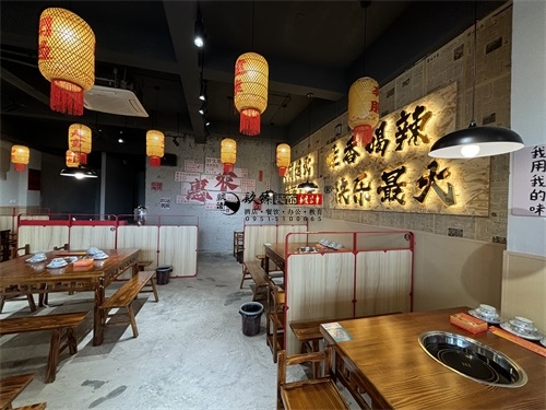 同心火锅店装修设计项目|镹臻设计