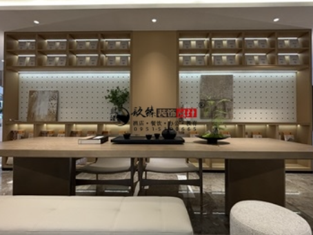 同心装修公司|同心望远民生售楼部展厅装修设计实景