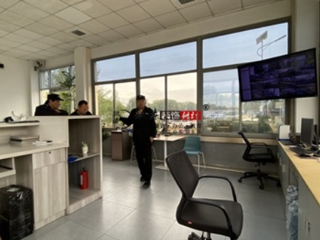 同心工装公司|同心厂区办公室改造设计现场量尺